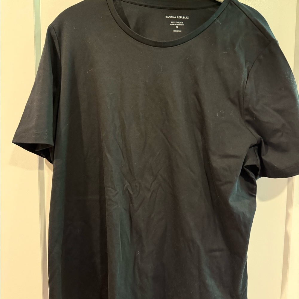 Banana Republic Factory Black Short Sleeve Tee Essential